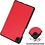 Ntech Ntech Tablet Hoes Geschikt voor Samsung Galaxy Tab A9 hoes Trifold Bookcase - Rood