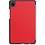 Ntech Ntech Tablet Hoes Geschikt voor Samsung Galaxy Tab A9 hoes Trifold Bookcase - Rood