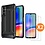 Ntech Hoesje Geschikt Voor Samsung Galaxy A05S Hoesje Schokbestendig Hybride hoesje - Galaxy A05s hoesje Rugged Armour Cover Heavy Duty Zwart - Galaxy A05s Screenprotector - 2 stuks