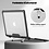 Ntech Hoes Geschikt voor Macbook Air 13 inch Hoes Zwart shockproof heavy duty hoesje - Macbook Air M1 2021 2020 2019 2018 / A2337 A2179 A1932 case met Opvouwbare kickstand hoes hardcover