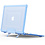 Ntech Hoes Geschikt voor Macbook Air 13 inch Hoes Licht Blauw shockproof heavy duty hoesje - Macbook Air M1 2021 2020 2019 2018 / A2337 A2179 A1932 case met Opvouwbare kickstand hoes hardcover