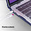 Ntech Hoes Geschikt voor Macbook Air 13 inch Hoes Donker Blauw shockproof heavy duty hoesje - Macbook Air M1 2021 2020 2019 2018 / A2337 A2179 A1932 case met Opvouwbare kickstand hoes hardcover