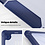 Ntech Hoes Geschikt voor Macbook Air 13 inch Hoes Donker Blauw shockproof heavy duty hoesje - Macbook Air M1 2021 2020 2019 2018 / A2337 A2179 A1932 case met Opvouwbare kickstand hoes hardcover