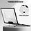 Ntech Hoes Geschikt voor Macbook Air 13.6 inch Hoes Zwart shockproof heavy duty hoesje - Macbook Air M2 / M3 2022 2023 2024 / A3113 M3/ A2681 M2 case met Opvouwbare kickstand hoes hardcover