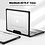 Ntech Hoes Geschikt voor Macbook Air 13.6 inch Hoes Zwart shockproof heavy duty hoesje - Macbook Air M2 / M3 2022 2023 2024 / A3113 M3/ A2681 M2 case met Opvouwbare kickstand hoes hardcover