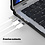 Ntech Hoes Geschikt voor Macbook Air 13.6 inch Hoes Zwart shockproof heavy duty hoesje - Macbook Air M2 / M3 2022 2023 2024 / A3113 M3/ A2681 M2 case met Opvouwbare kickstand hoes hardcover