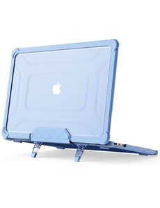 Ntech Hoes Geschikt voor Macbook Air 13.6 inch Hoes Licht Blauw shockproof heavy duty hoesje