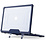 Ntech Hoes Geschikt voor Macbook Air 13.6 inch Hoes Donker Blauw shockproof heavy duty hoesje - Macbook Air M2 / M3 2022 2023 2024 / A3113 M3/ A2681 M2 case met Opvouwbare kickstand hoes hardcover