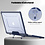 Ntech Hoes Geschikt voor Macbook Air 13.6 inch Hoes Donker Blauw shockproof heavy duty hoesje - Macbook Air M2 / M3 2022 2023 2024 / A3113 M3/ A2681 M2 case met Opvouwbare kickstand hoes hardcover
