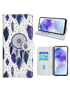 Ntech Samsung Galaxy A55 Bookcase met dromenvanger