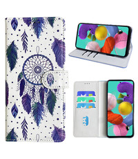 Ntech Samsung Galaxy A51 Bookcase met dromenvanger