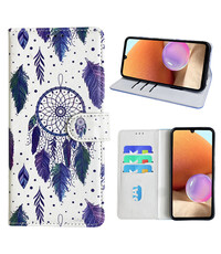 Ntech Samsung Galaxy A32 4G Bookcase met dromenvanger