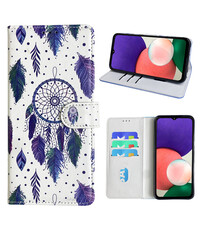 Ntech Samsung Galaxy A22 Bookcase met dromenvanger