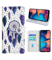 Ntech Samsung Galaxy A20e Bookcase met dromenvanger