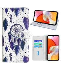 Ntech Samsung Galaxy A14 Bookcase met dromenvanger