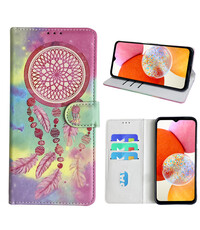 Ntech Samsung Galaxy A14 Bookcase met dromenvanger