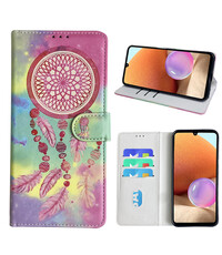 Ntech Samsung Galaxy A32 4G Bookcase met dromenvanger