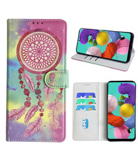 Ntech Samsung Galaxy A51 Bookcase met dromenvanger