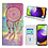Ntech Hoesje geschikt voor Samsung Galaxy A52 Bookcase met dromenvanger print Roze