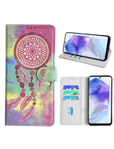 Ntech Samsung Galaxy A55 Bookcase met dromenvanger