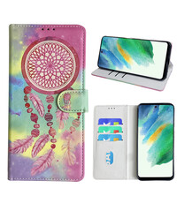 Ntech Samsung Galaxy S21 FE Bookcase met dromenvanger