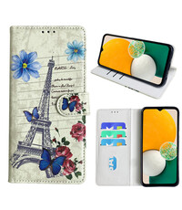 Ntech Samsung Galaxy A13 5G Bookcase met Eiffel Toren