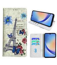 Ntech Samsung Galaxy A34 Bookcase met Eiffel Toren
