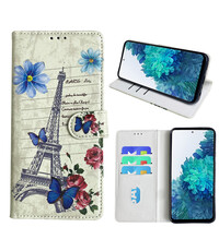 Ntech Samsung Galaxy S20 FE 5G Bookcase met Eiffel Toren