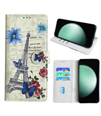 Ntech Samsung Galaxy S23 FE Bookcase met Eiffel Toren