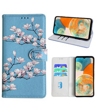 Ntech Samsung Galaxy A23 Bookcase met blossom bloemen