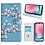 Ntech Hoesje geschikt voor Samsung Galaxy A24 Bookcase met blossom bloemen print