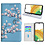 Ntech Hoesje geschikt voor Samsung Galaxy A33 (4G/5G) Bookcase met blossom bloemen print