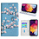 Ntech Hoesje geschikt voor Samsung Galaxy A50 Bookcase met blossom bloemen print
