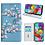Ntech Hoesje geschikt voor Samsung Galaxy A51 Bookcase met blossom bloemen print