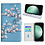 Ntech Hoesje geschikt voor Samsung Galaxy S23 FE Bookcase met blossom bloemen print