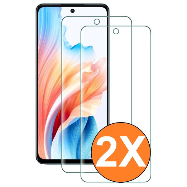 Ntech Screenprotector geschikt voor Oppo A79/ Oppo A98 5G Screenprotector /A1 - gehard Glas Tempered Glass - 2 Stuks