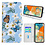 Ntech Hoesje geschikt voor Samsung Galaxy A23 Bookcase met Bloemen vlinder print