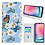 Ntech Hoesje geschikt voor Samsung Galaxy A24 Bookcase met Bloemen vlinder print