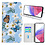 Ntech Hoesje geschikt voor Samsung Galaxy A53 Bookcase met Bloemen vlinder print