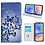 Ntech Hoesje geschikt voor Samsung Galaxy A05s Bookcase met Blauw vlinder print