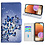Ntech Hoesje geschikt voor Samsung Galaxy A32 4G Bookcase met Blauw vlinder print
