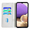 Ntech Hoesje geschikt voor Samsung Galaxy A32 5G Bookcase met Blauw vlinder print