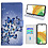 Ntech Hoesje geschikt voor Samsung Galaxy A33 (4G/5G) Bookcase met Blauw vlinder print