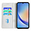 Ntech Hoesje geschikt voor Samsung Galaxy A34 Bookcase met Blauw vlinder print