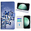 Ntech Hoesje geschikt voor Samsung Galaxy S23 FE Bookcase met Blauw vlinder print