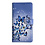 Ntech Hoesje geschikt voor Samsung Galaxy S23 FE Bookcase met Blauw vlinder print