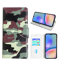 Ntech Samsung Galaxy A05s Bookcase met camouflage