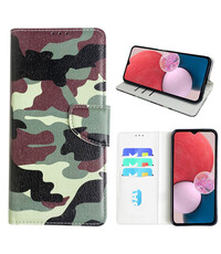 Ntech Samsung Galaxy A13 4G Bookcase met camouflage
