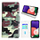 Ntech Hoesje geschikt voor Samsung Galaxy A22 Bookcase met camouflage print