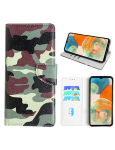 Ntech Samsung Galaxy A23 Bookcase met camouflage